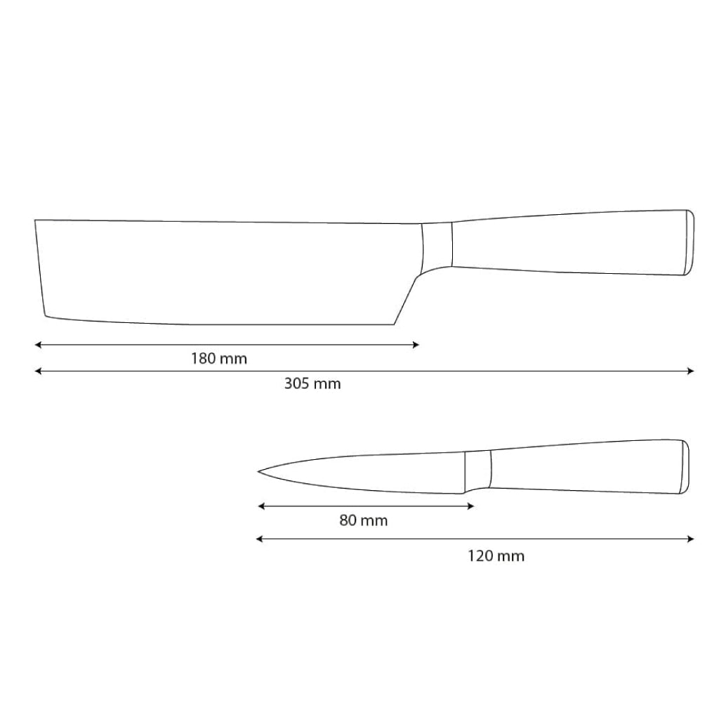 Shinrai Knives - Ensemble de 2 couteaux en résine époxy et onyx imprimé Damas - Nakiri + couteau d'office