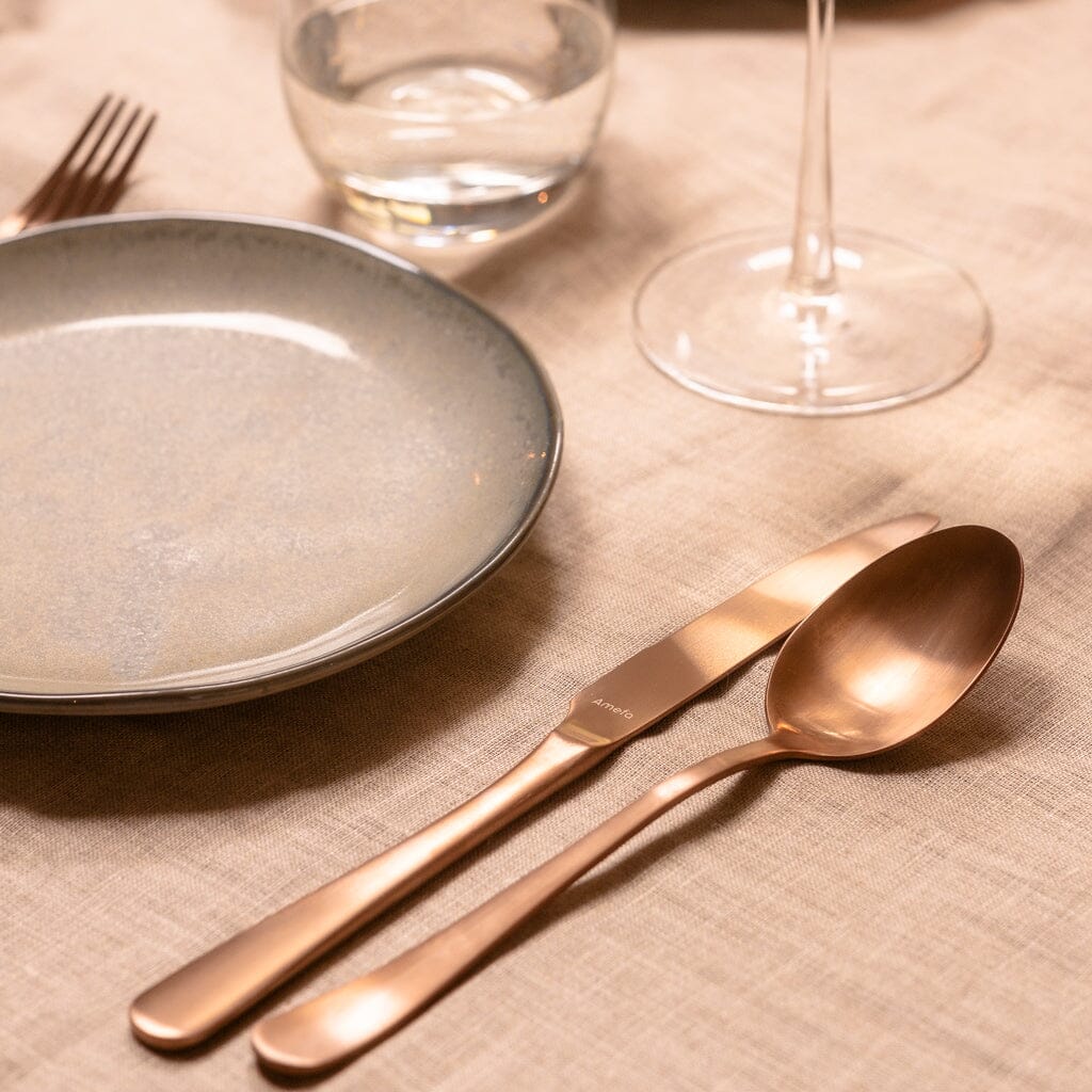 Amefa - Austin 24-delige Bestekset 6 Personen - Mat Koper Bestekset Amefa
