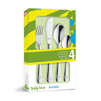 Amefa - Teddy 4-delig Kinderbestek Kinderbestek Amefa