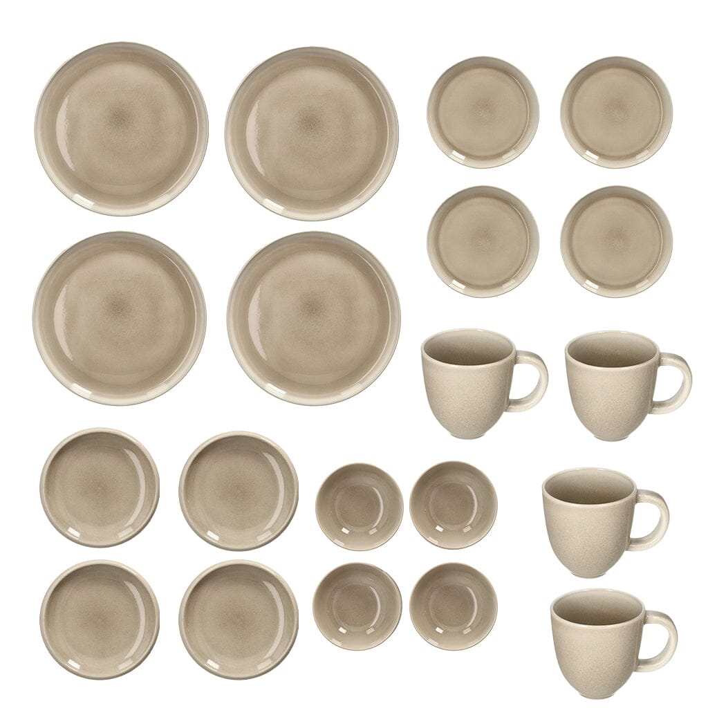 Blomus - Canju Serviesser 4 pers, 20 delig Moonbeam Serviesset Blomus