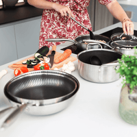 Ensemble de 5 pièces Cook & Pan en acier inoxydable couleur miel