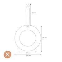DeBuyer - Hapjespan Mineral B 28cm Hapjespan DeBuyer