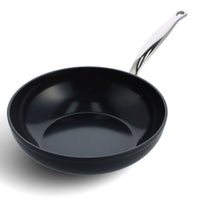 GreenPan - Barcelona Pro 4-delige Pannenset 24/24/28 cm - koekenpan + stoofpan met deksel + wokpan Pannenset GreenPan