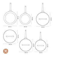 Batterie de cuisine GreenPan - Padova bleu clair, 10 pièces