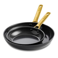 GreenPan - Padova Reserve Black 2-delige pannenset met keramische antiaanbaklaag 20/26 cm Pannenset GreenPan