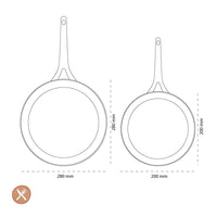 GreenPan - Padova Smokey Blue 2-delige pannenset met keramische antiaanbaklaag 20/28 cm Pannenset GreenPan
