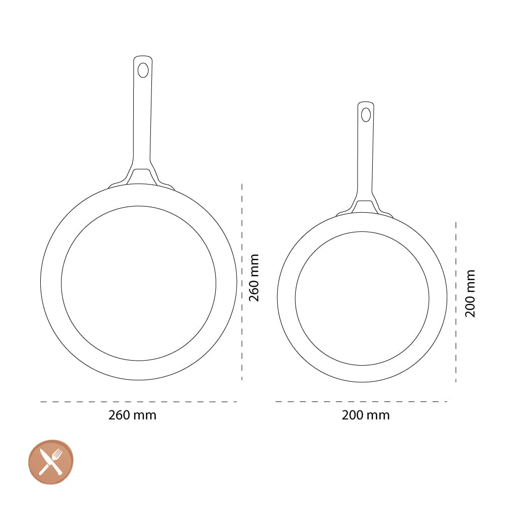 GreenPan - Padova Sunshine Yellow 2-delige pannenset met keramische antiaanbaklaag 20/26 cm Pannenset GreenPan