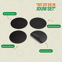 Cook & Pan - Ensemble de 4 protections pour induction Taupe of Mind