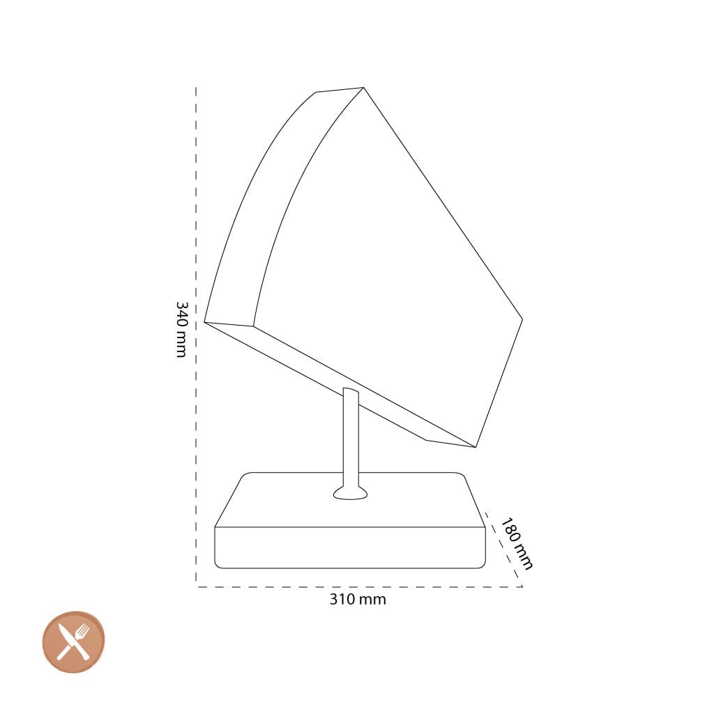 Kai Shun - Roterend Messenblok Graniet/Walnoot Kai Shun