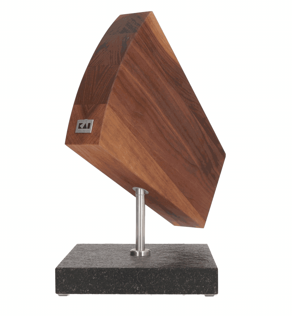 Kai Shun - Roterend Messenblok Graniet/Walnoot Kai Shun
