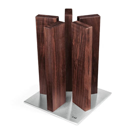 Kai Shun - ''Stonehenge'' Knife Block, Stainless Steel/Walnut Kai Shun - ''Stonehenge'' Messenblok, Edelstaal/Walnoot Messenblok Kai Shun
