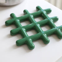 &Klevering - Dessous de verre - Grille - Dessous de verre vert &Klevering