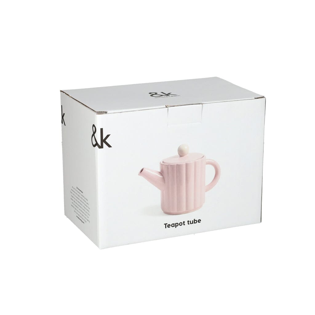 &Klevering - Theepot tube roze Theepot &Klevering