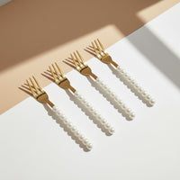 Lepelclub - Fourchettes à pâtisserie - Perle - Lot de 4 LepelClub