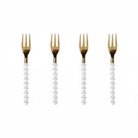 Lepelclub - Fourchettes à pâtisserie - Perle - Lot de 4 LepelClub
