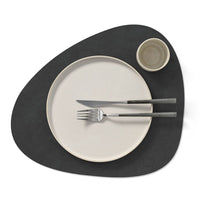 Lind DNA - Placemat Curve L Nupo Zwart Placemat Lind DNA