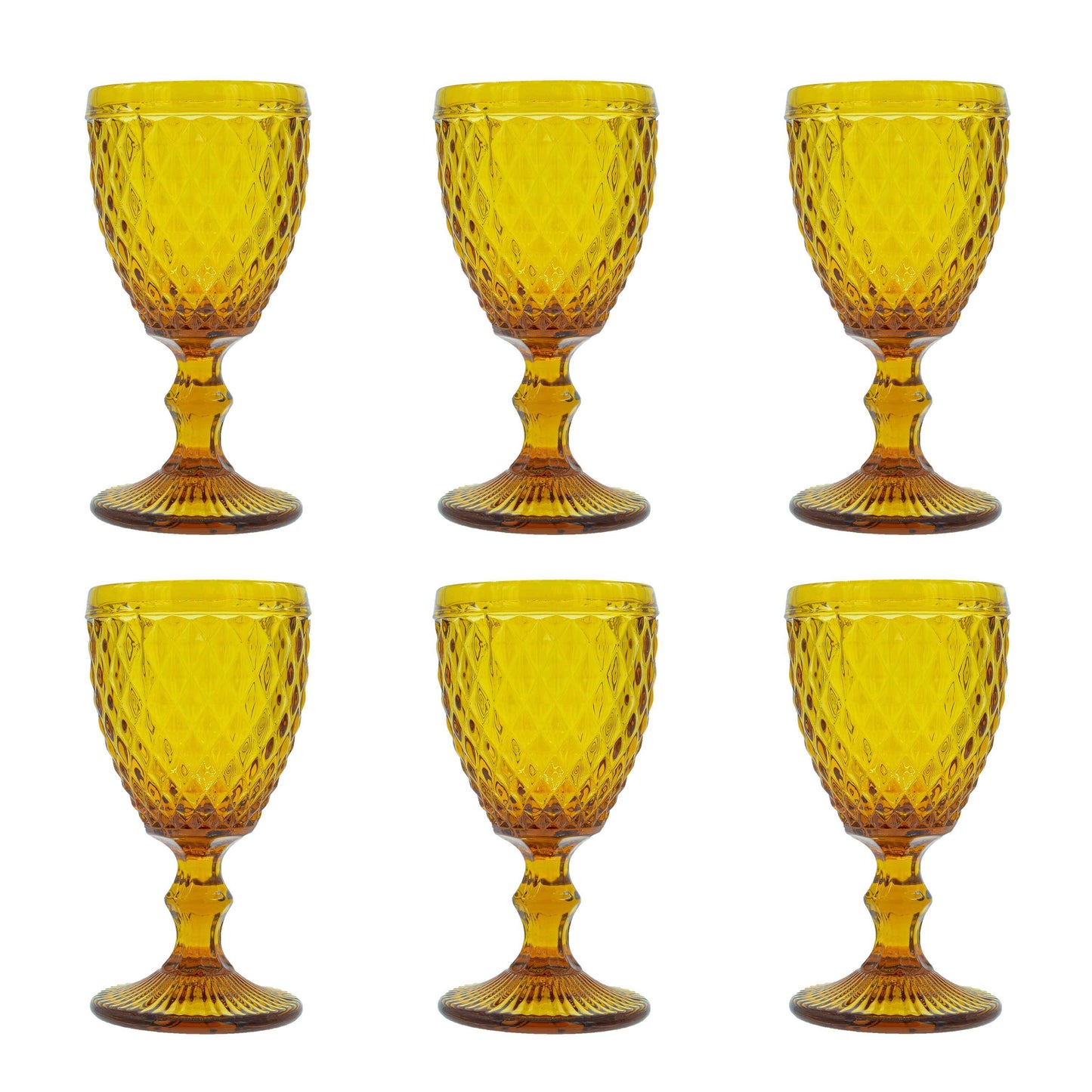 Medard de Noblat - Diamond - Wine Glass 20cl - Amber (set of 6) Medard de Noblat