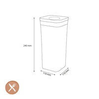 OXO - POP 2.0 Petit pot carré moyen, 1,6 litre. Pot de conservation OXO