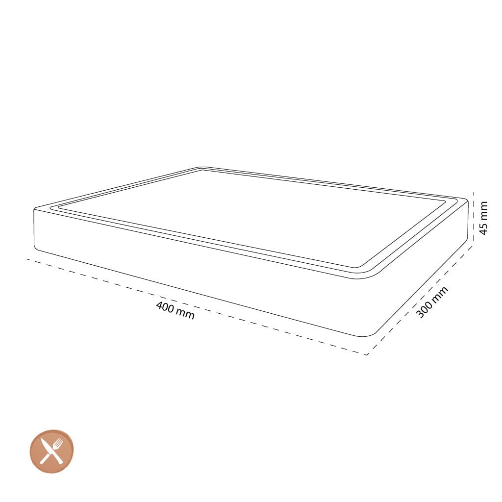 Shinrai Japan - Luxe Snijplank Teakhout - 40 x 30 x 4.5 cm Houten snijplank Shinrai Japan