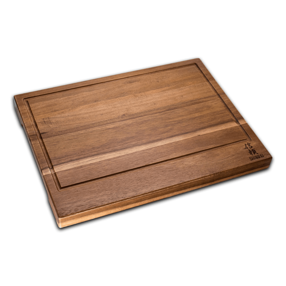 Shinrai Knives - 3 Zwarte messen + Snijplank Messenset met snijplank Shinrai Knives