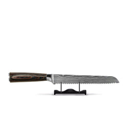 Shinrai Knives - Damascus Print Bread Knife 20 cm Shinrai Knives - Damascus Print 4-delige Messenset - Santoku + Broodmes + Nakiri + Schilmes Messenset Shinrai Knives
