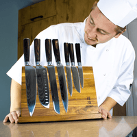 Shinrai Knives - Damascus Print 7-delige Messenset Messenset Shinrai Knives