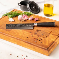Couteaux Shinrai - Coffret de 7 couteaux martelés Damast BR