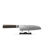 Shinrai Knives - Hammered Damast BR Santoku mes 18 cm Santokumes Shinrai Knives