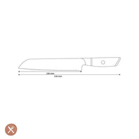 Shinrai Knives - Hikari Damascus Broodmes 20 cm Broodmes Shinrai Knives