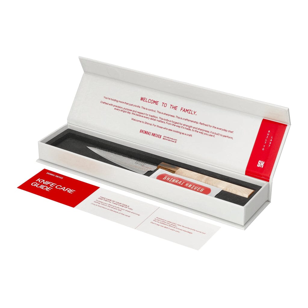 Couteaux Shinrai - Coffret de 8 couteaux Kōyō Damas