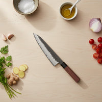 Shinrai Knives - Kurayami 5-delige Damascus Messenset - Koksmes + Broodmes + Nakiri + Officemes + Schilmes Messenset Shinrai Knives