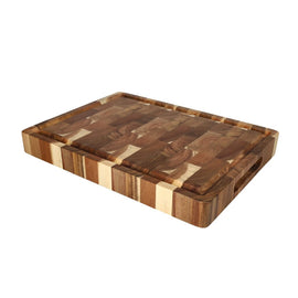 Planche à découper de luxe en bois d'acacia - 41 x 30 x 4,5 cm Bezig met laden...