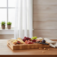 Planche à découper de luxe en bambou massif Shinrai Knives (bois de bout) - Pack planche à découper en bambou Shinrai Knives