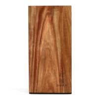 Couteaux Shinrai - Bloc magnétique rotatif pour couteaux - Bloc magnétique pour couteaux en bois d'acacia - Couteaux Shinrai