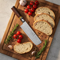 Shinrai Knives - Micarta Jewels 7-delige Damascus Messenset Messenset Shinrai Knives