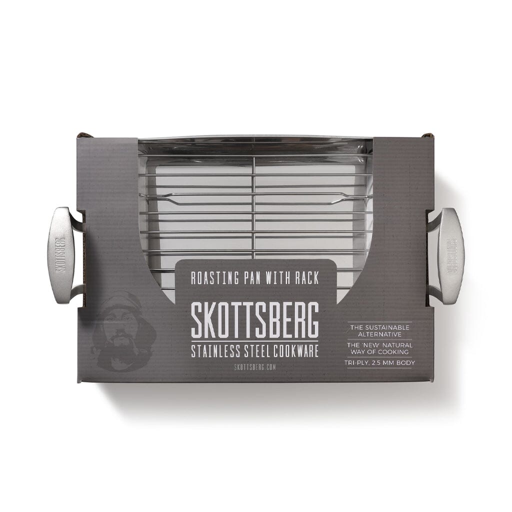Skottsberg - Plat à rôtir en acier inoxydable 35 x 25 cm Plat à rôtir Skottsberg