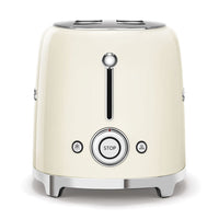 Smeg - Broodroosters | Crème | Jaren 50 | Toaster 2x4 Broodrooster Smeg