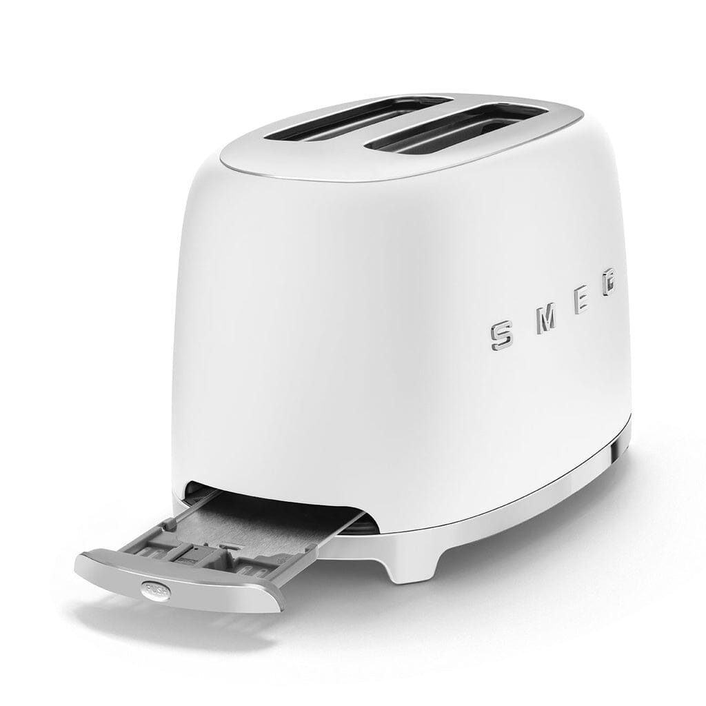 Smeg - Broodroosters | Mat Wit | Jaren 50 | Toaster 2x2 Broodrooster Smeg