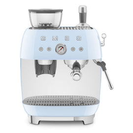 Smeg - Machine à expresso | Bleu pastel | années 1950 | Machine à expresso manuelle Bezig met laden...