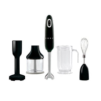 Smeg - Staafmixer | Zwart | Jaren 50 | Staafmixer met accessoires | Plus pakket Staafmixer Smeg