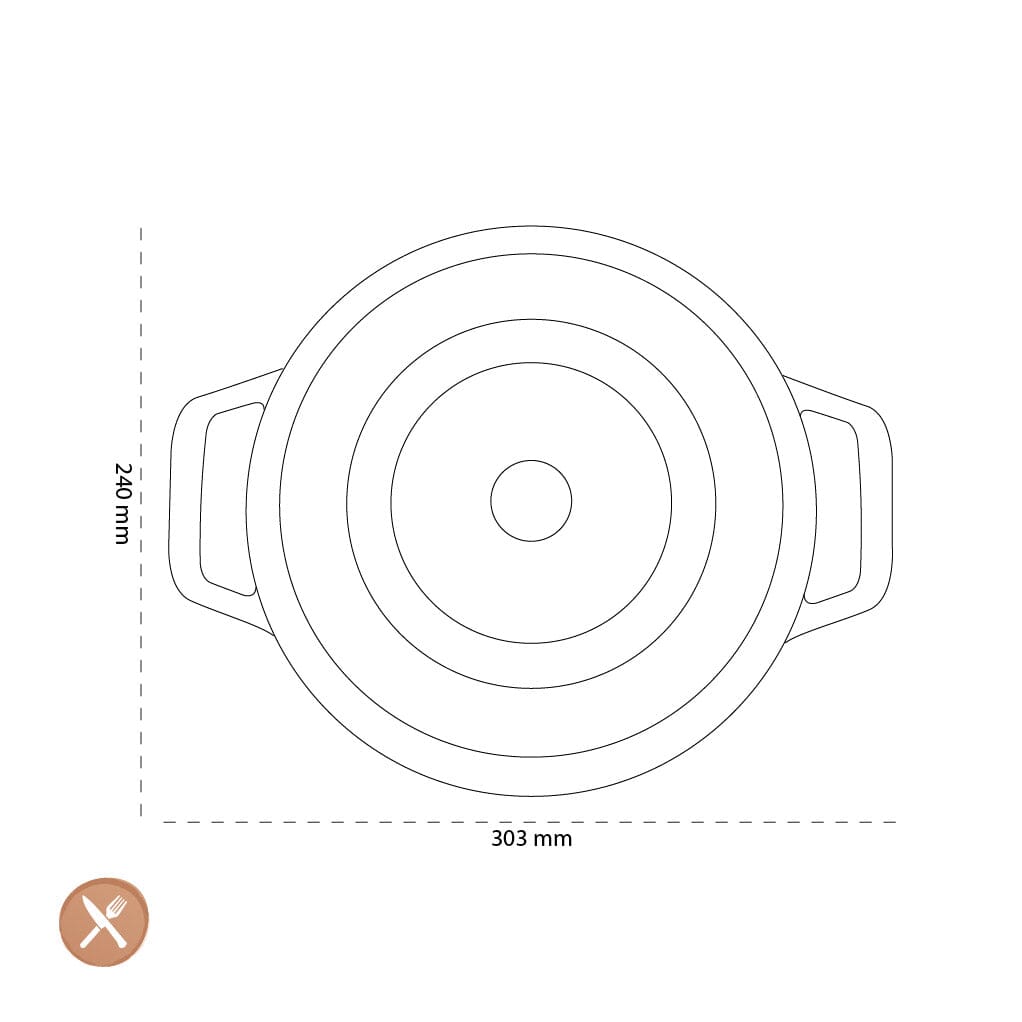 Staub - La Cocotte Braadpan 24 cm - Eucalyptus Braadpan Staub