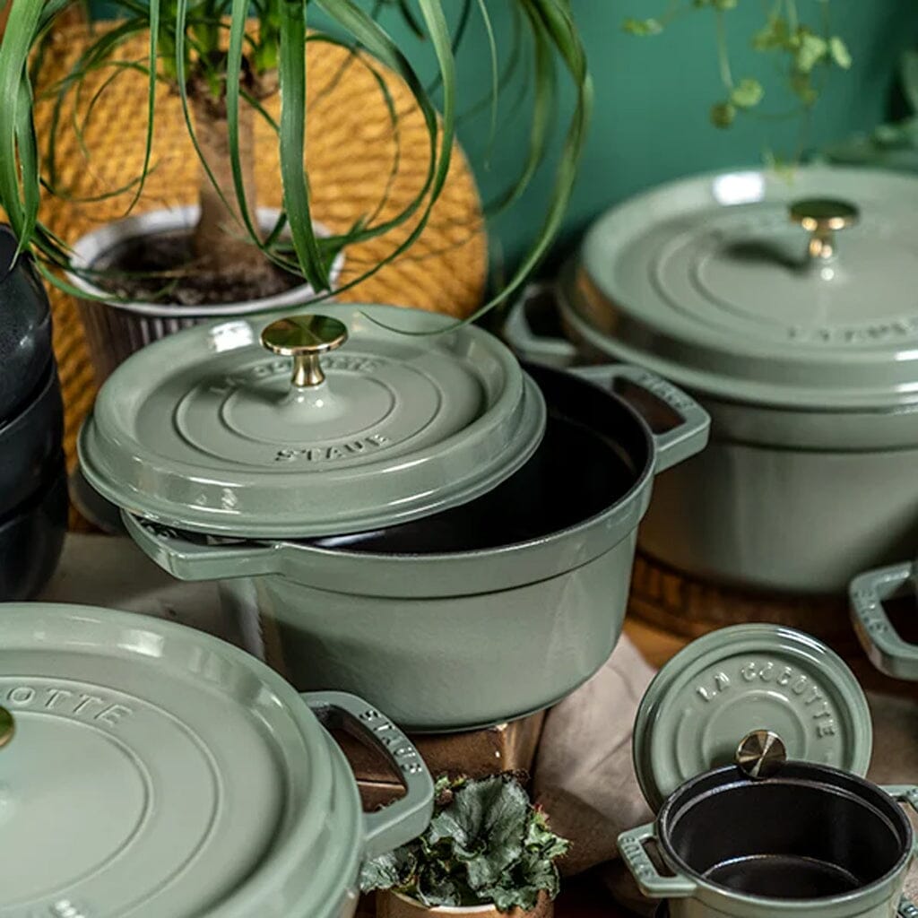 Staub - Ronde cocotte 24 cm - eucalyptus Staub