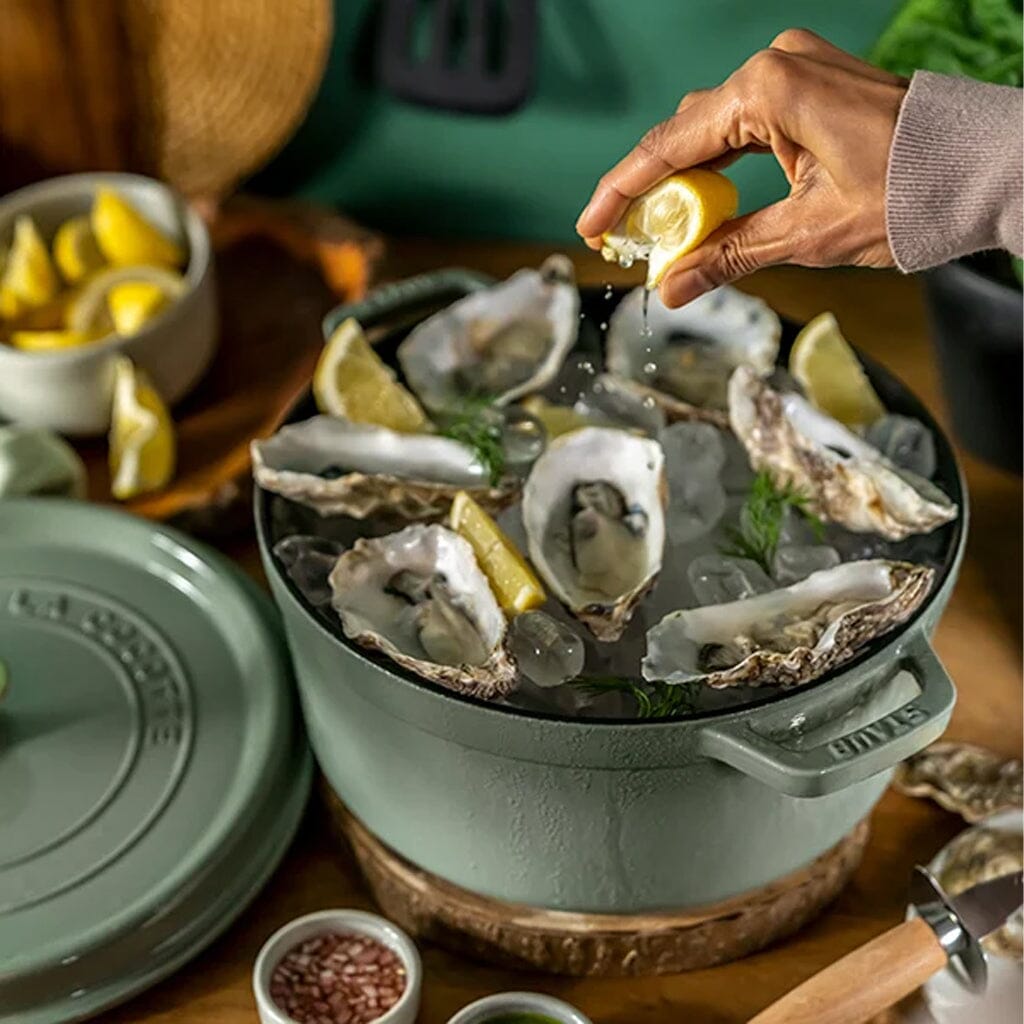 Staub - Ronde cocotte 24 cm - eucalyptus Staub
