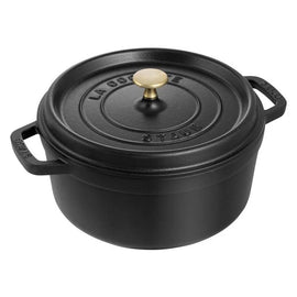 Staub - Round cocotte 28 cm - black Staub - Ronde cocotte 28 cm - zwart Staub