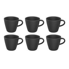 Villeroy & Boch - Manufacture Rock - Coffee Mug 220ml Villeroy & Boch - Manufacture Rock - Koffiemok 160ml, Set van 6 Villeroy & Boch