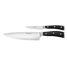 Wusthof - Classic Ikon Chef's Knife + Office Knife Wusthof - Classic Ikon Koksmes + Officemes Messenset Wusthof