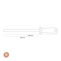 Wusthof - Keramische slijpstaaf, fijn, 26 cm Wusthof
