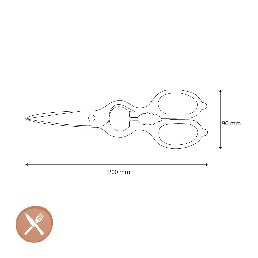 Ciseaux multifonctionnels Zwilling 200 mm, ciseaux de cuisine Zwilling