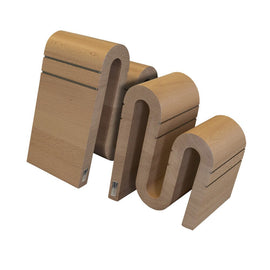 Artelegno - Chicane Magnetic Knife Block - Beech wood Artelegno - Magnetisch messenblok Chicane - Beukenhout Messenblokken Artelegno
