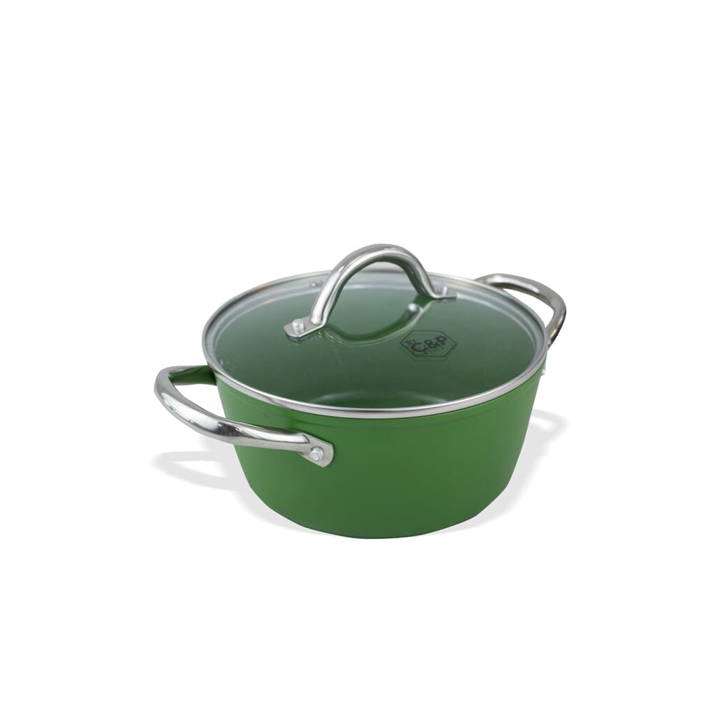 By C&P - Go Green Kookpan 20 cm met glazen deksel Kookpan By C&P